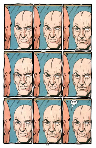 Preacher’s Herr Starr, admiring his new scar. (Image: Vertigo)